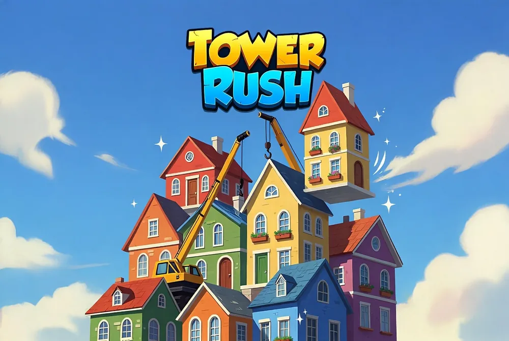 Tower Rush app and APK install illustrated on a mobile handset
